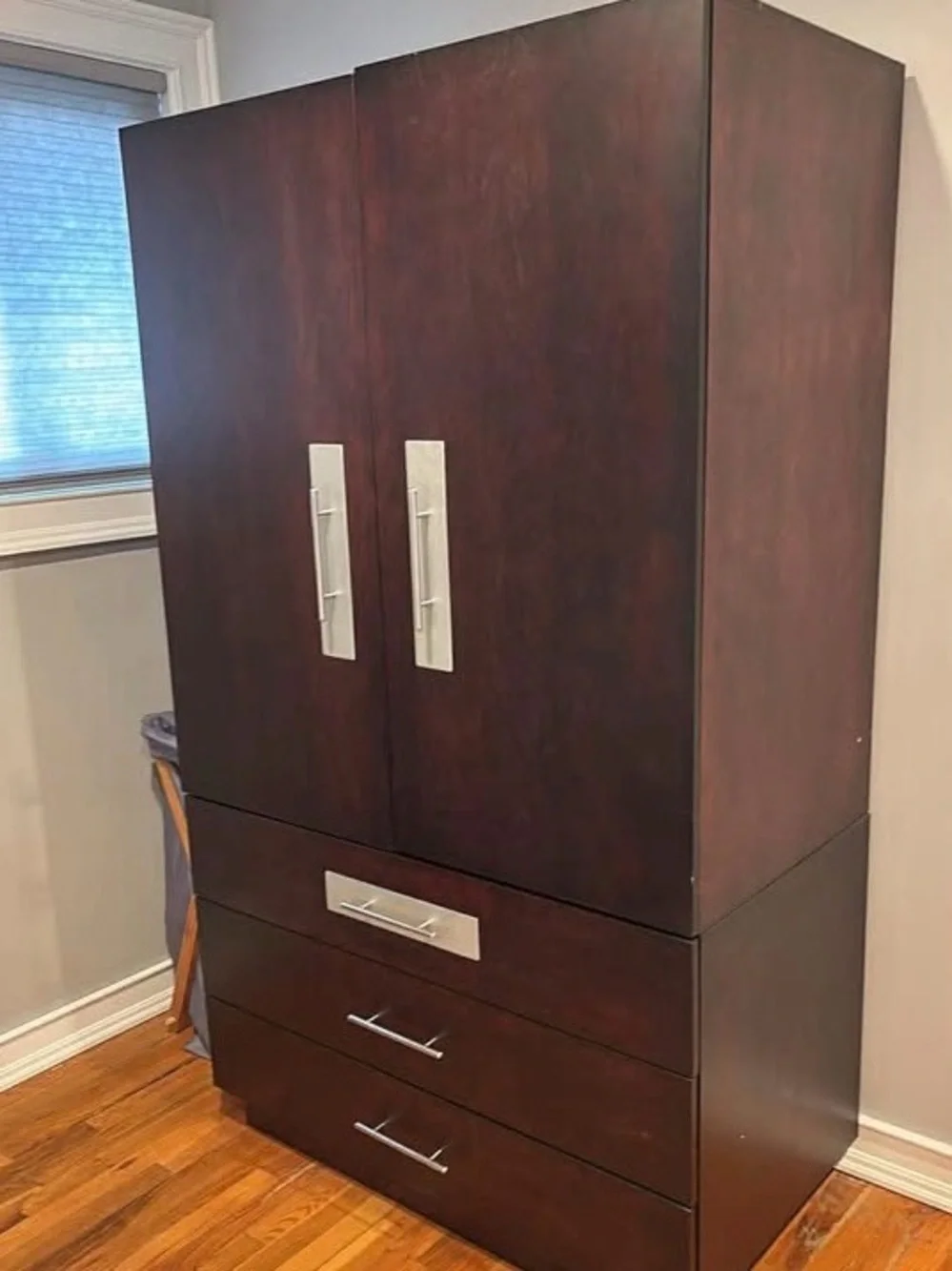 Dark Brown and silver bedroom furniture  - Home Organization